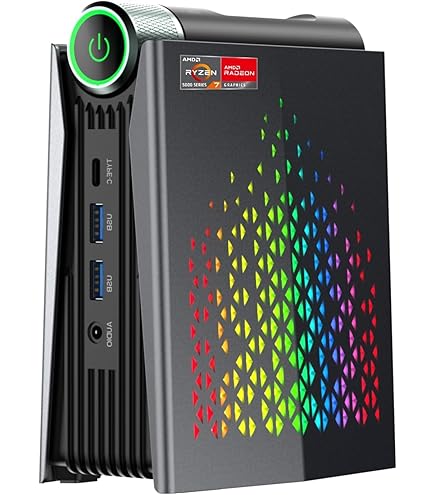 Amazon.com: ACEMAGICIAN Mini PC, AMD Ryzen 5 5600U, 16GB DDR4 RAM